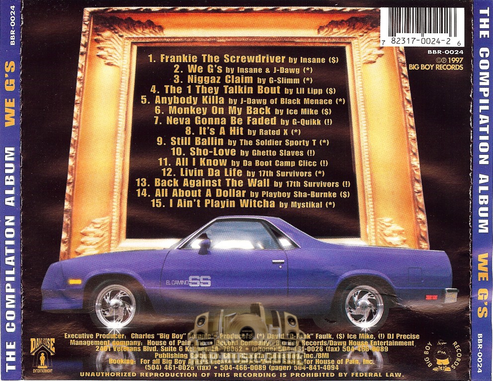 洋楽 BIG BOY RECORDS/WE G's/J-DAWG/G-RAP 洋楽 BIG BOY RECORDS/ WE G'S/J-DAWG/G-RAP